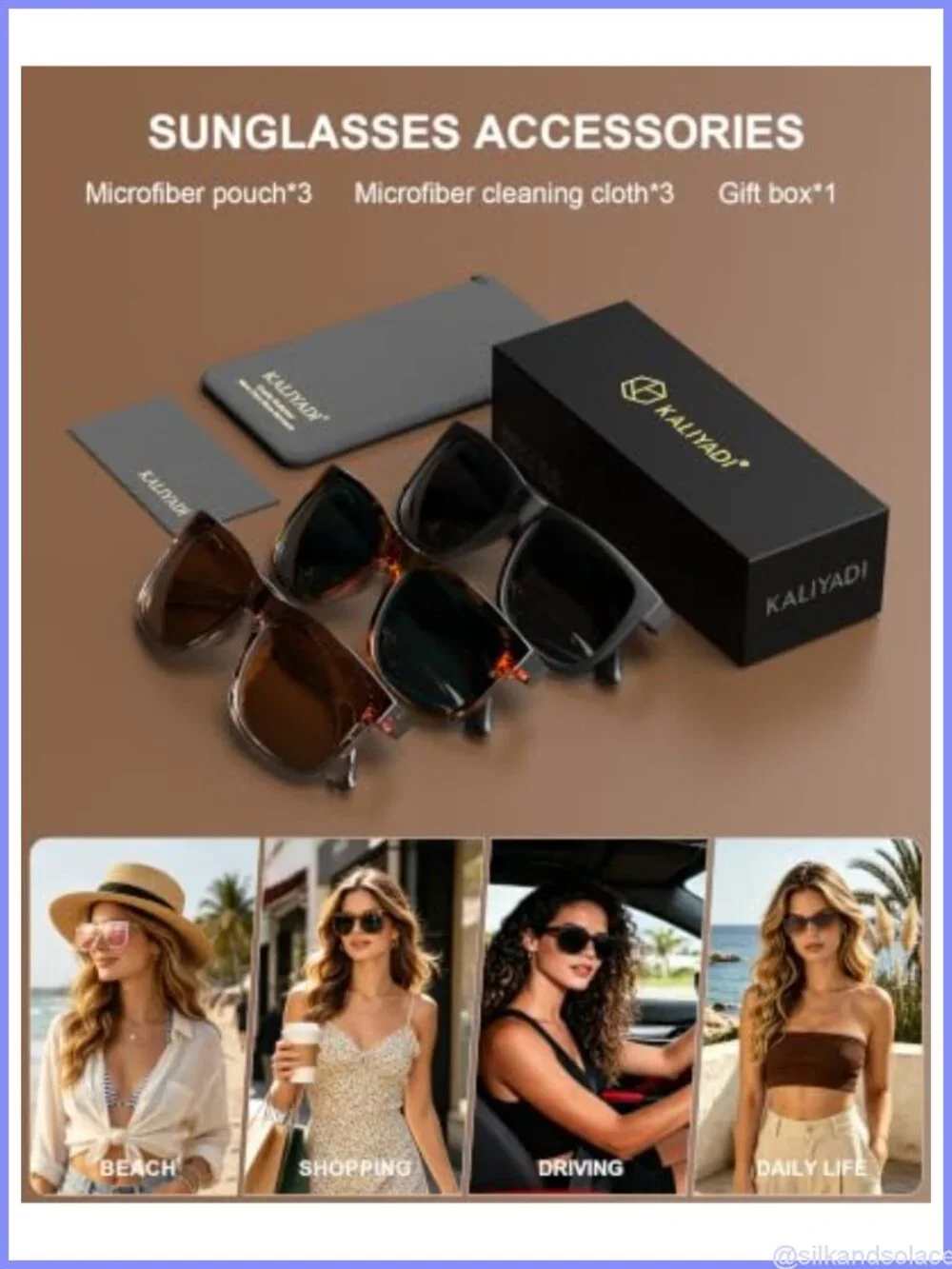 3 Pack Polarized Retro Sunglasses UV400 Full Frame for Driving Travel